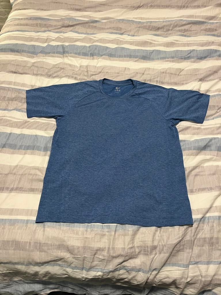 T-shirt uniqlo, Ophalen, Gedragen, Maat 52/54 (L), Blauw