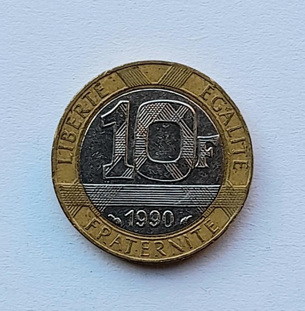 Frankrijk 10 francs 1990     (916), Ophalen of Verzenden, Frankrijk, Losse munt