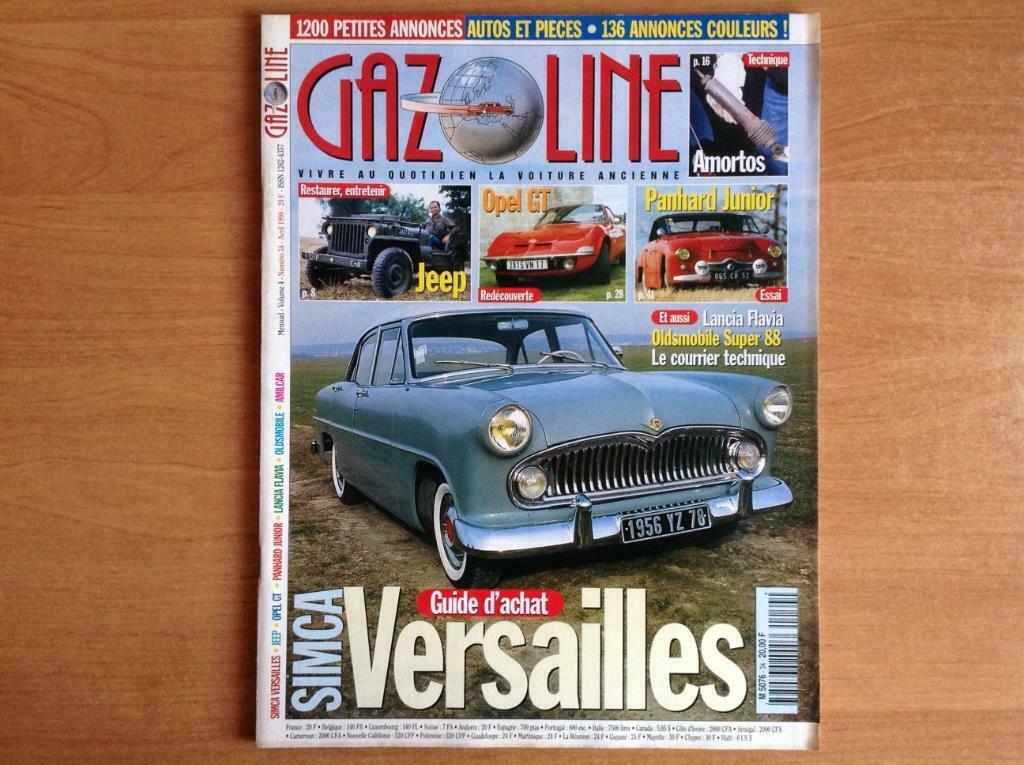 Magazines voitures anciennes Gazoline, Livres, Enlèvement ou Envoi, Utilisé, Autres marques