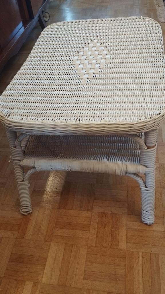 table basse rotin vintage, Antiquités & Art, Enlèvement