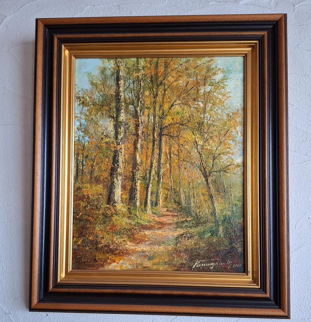 Schilderij Zoniënwoud Zonienwoud Audergem Marcel Henneghien, Antiquités & Art, Enlèvement