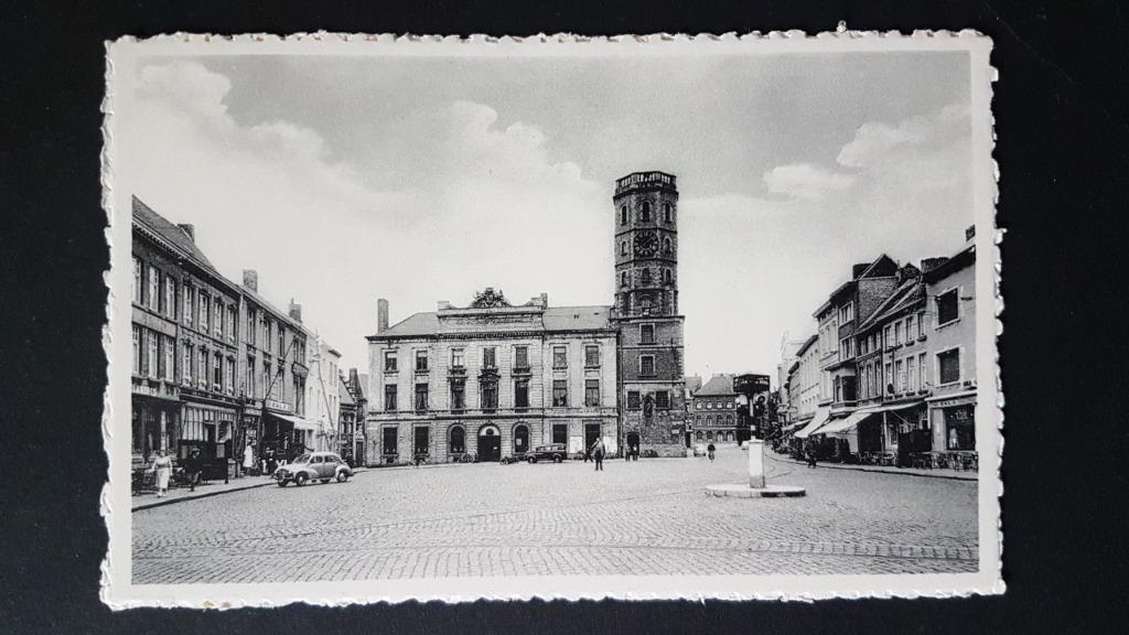 Menen Grote Markt Menin Grand'Place, Verzamelen, Verzenden, 1940 tot 1960, Ongelopen, West-Vlaanderen