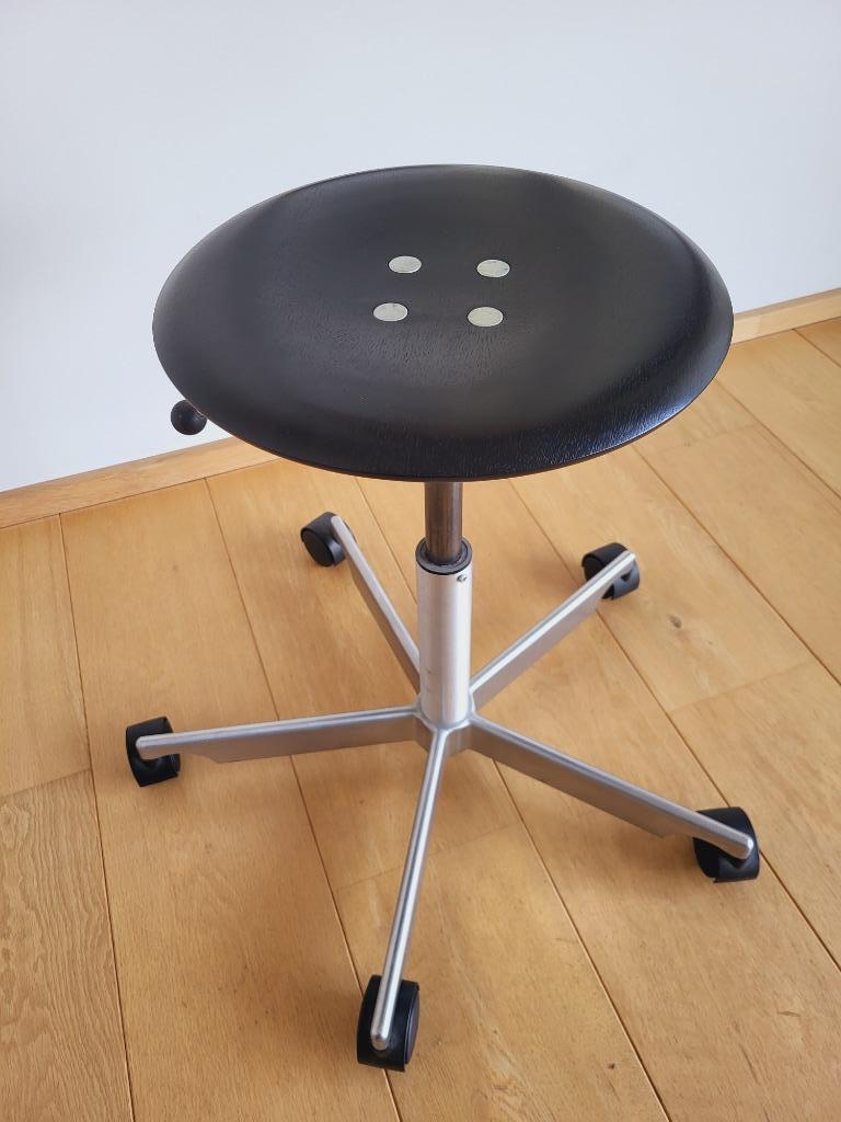 Fritz Hansen Kevi van Jørgen Rasmussen, Enlèvement, Utilisé, Noir, Tabouret de bureau