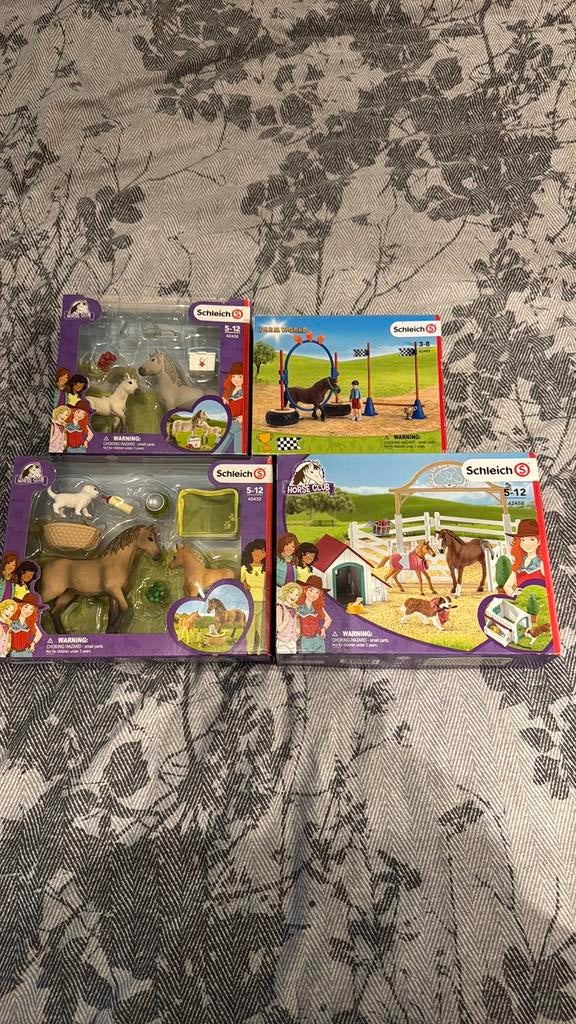 Schleich paarden en dieren + 4doosjes van Schleich, Ophalen, Zo goed als nieuw