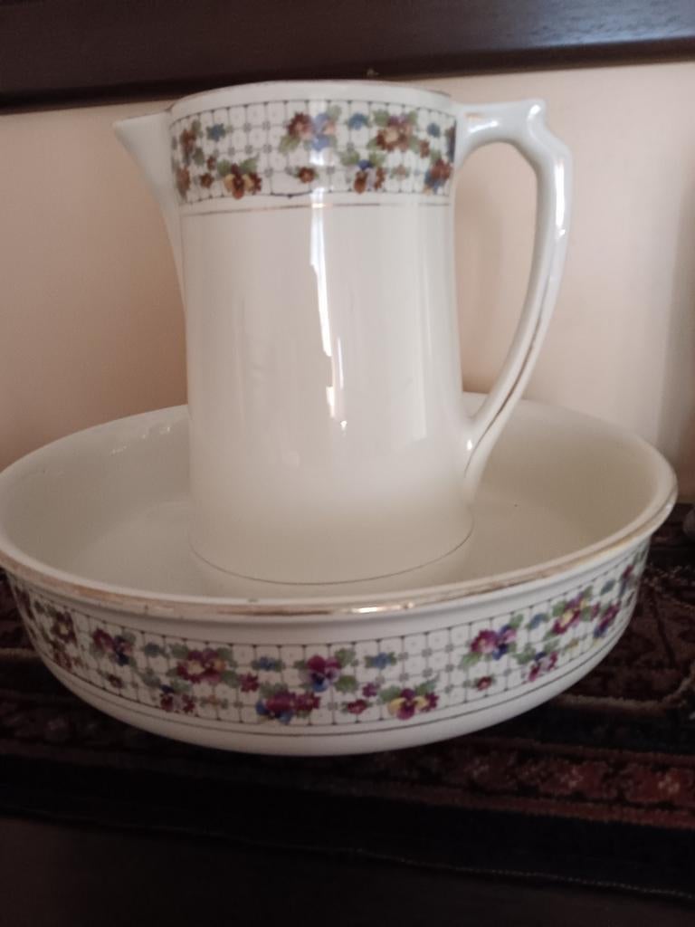 Oude waskom en kan ea, Antiek en Kunst, Ophalen of Verzenden