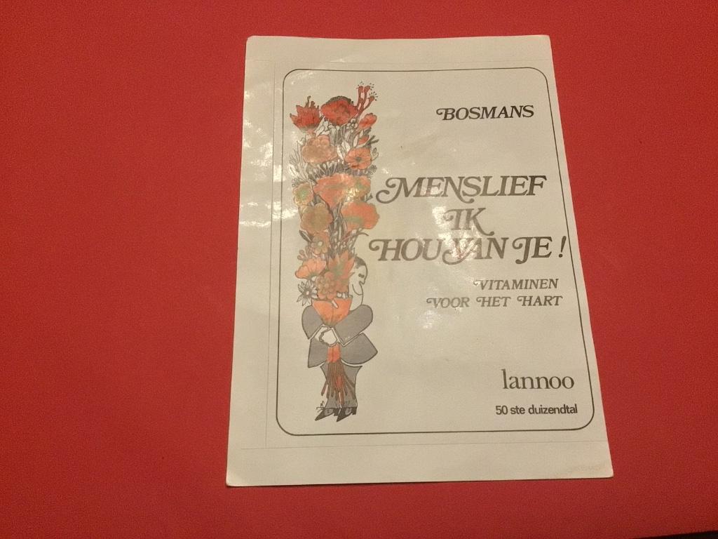 Sticker Bosmans spreuk Lannoo, Ophalen of Verzenden