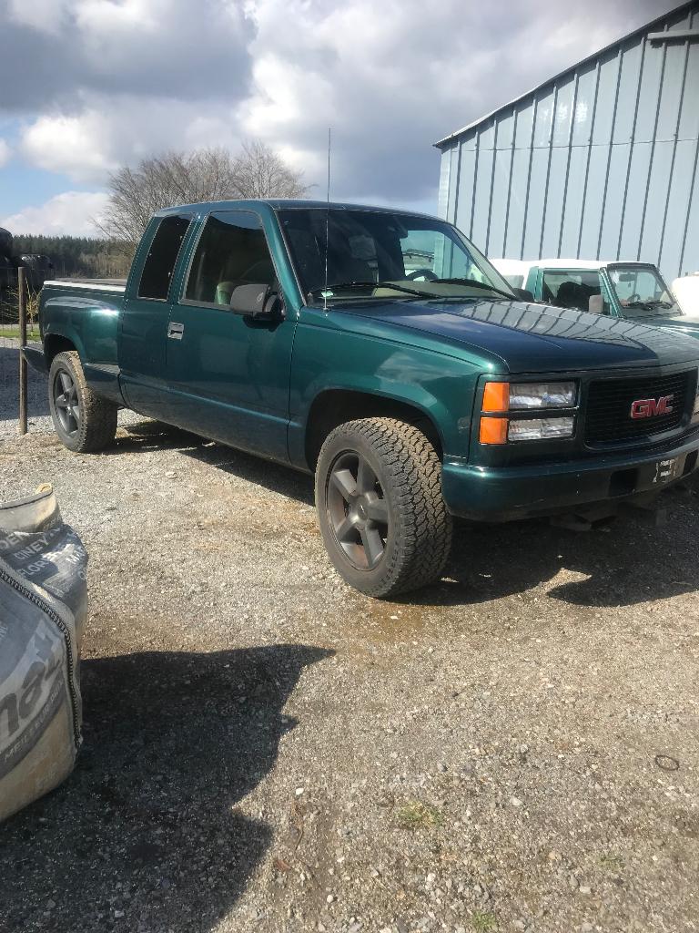 Gmc, Auto's, 4 deurs, Pick-up, Leder, 4x4