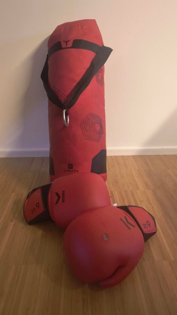 Domyos bokszak en handschoenen (6 OZ) voor kinderen, Ophalen, Bokszak