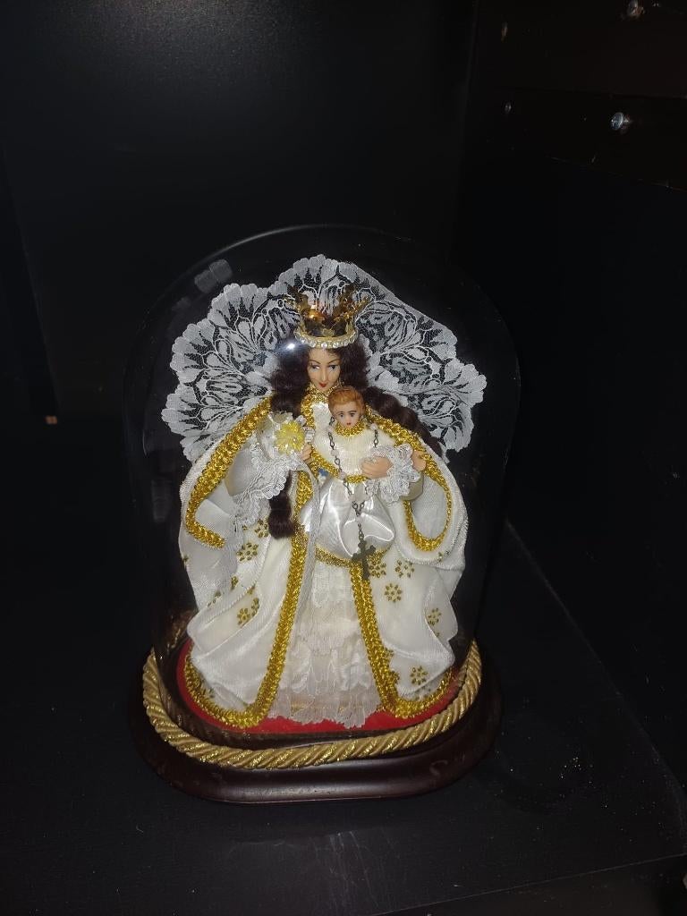 mariabeeld met stolp, Ophalen, Gebruikt