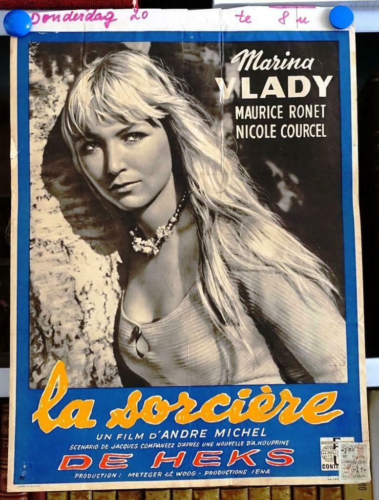Filmposter La sorcière / De heks, Enlèvement ou Envoi, Rectangulaire vertical, A1 jusqu'à A3, Utilisé