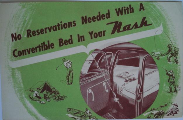 Nash Convertible Bed 1946 Brochure Catalogue Prospekt, Envoi, Utilisé, Autres marques