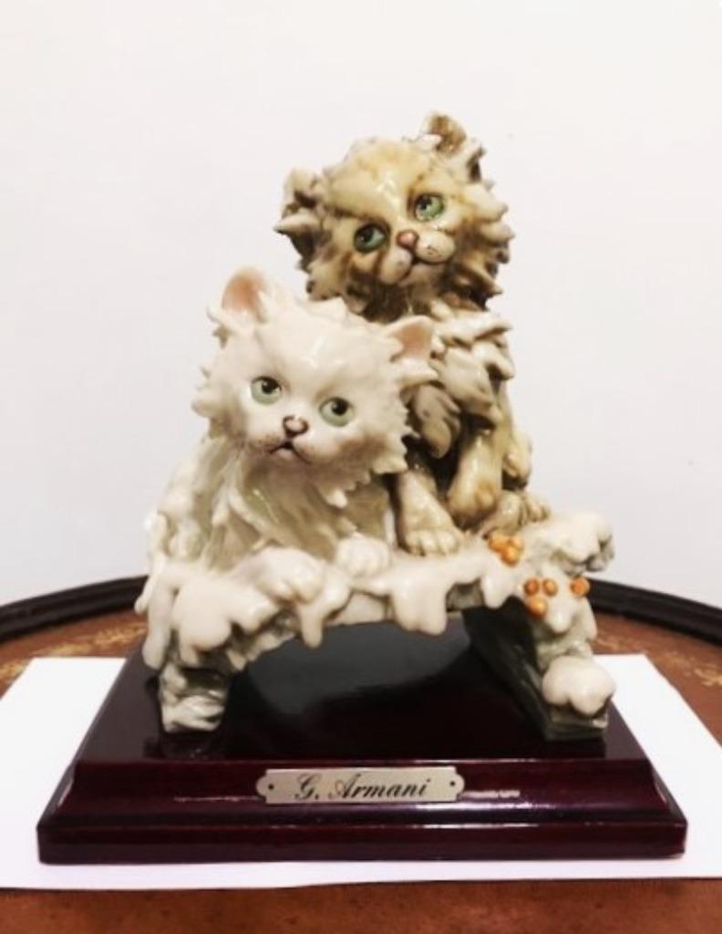 Chats Armani 😻 1984 Florence signé ✨💑🎁👌, Antiquités & Art, Enlèvement ou Envoi