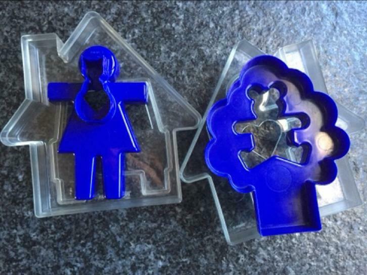 Tupperware Uitsteekvormpjes om koekjes te bakken, Ophalen, Zo goed als nieuw