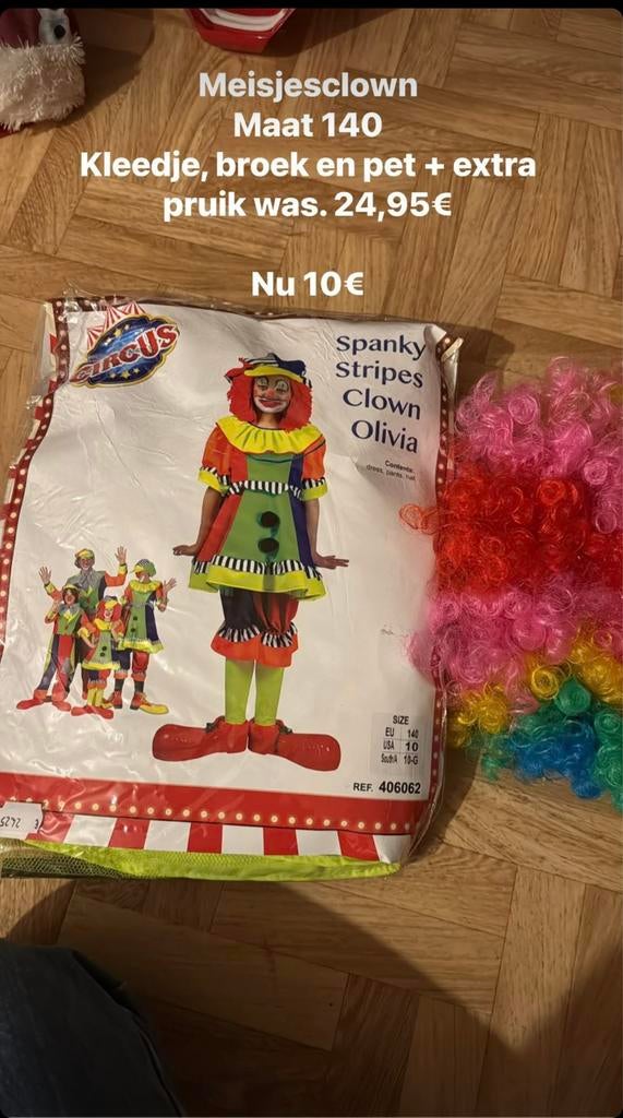 Carnavalkostuum clown, Ophalen, Zo goed als nieuw