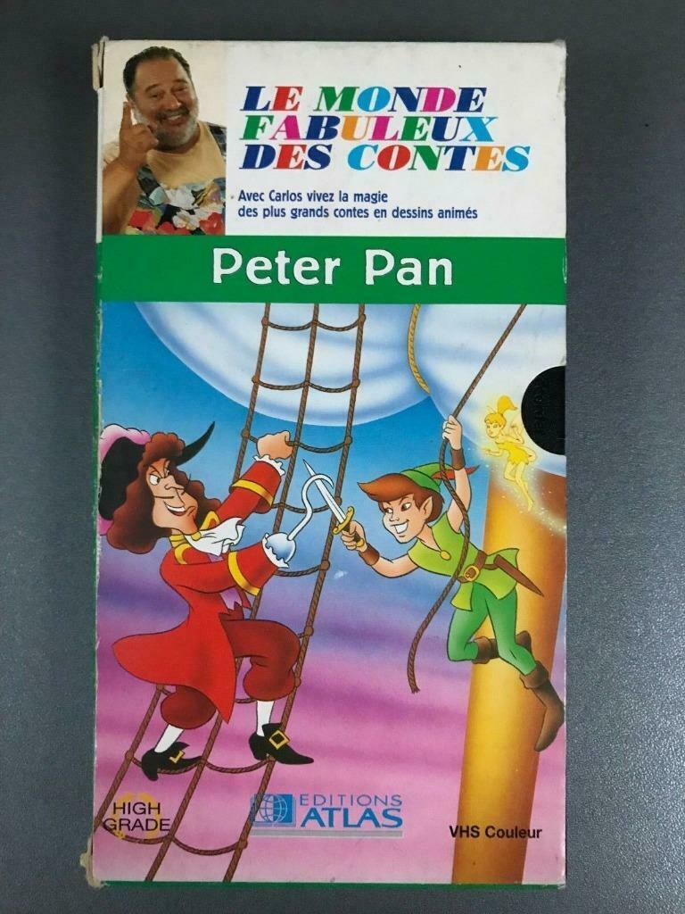 VHS Peter Pan des Editions Atlas, CD & DVD, Tous les âges, Enlèvement ou Envoi, Utilisé, Dessin animé