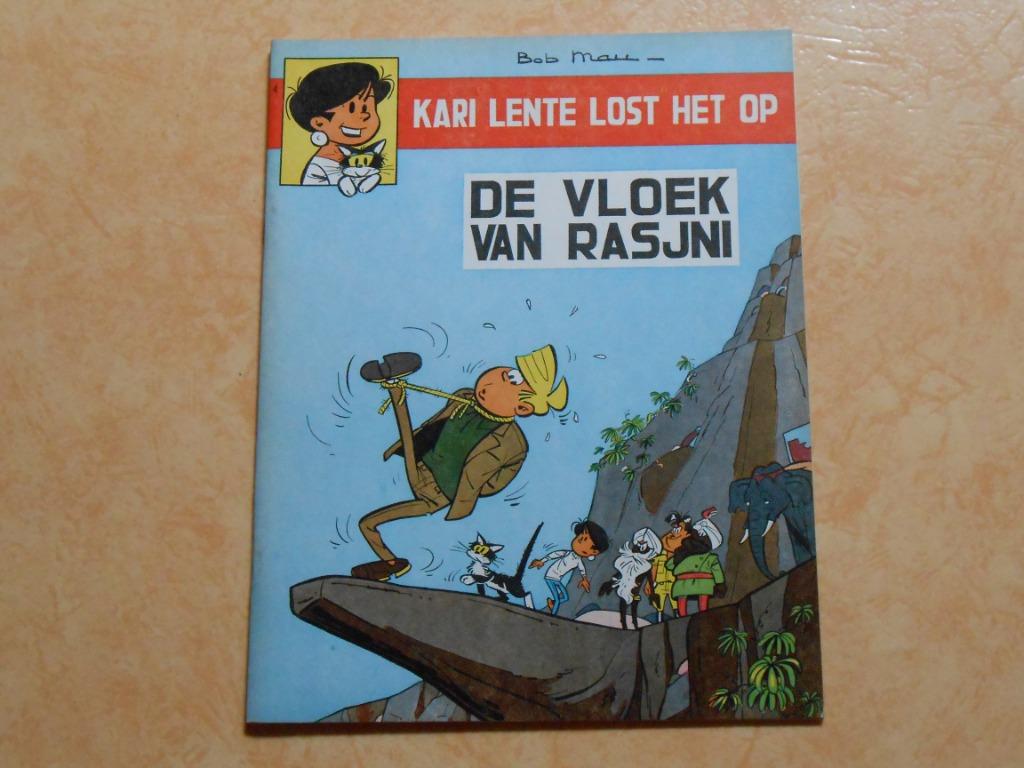 Kari Lente 4 De vloek van Rasjni 1966 1 ste druk., Bob Mau, Eén stripboek, Nieuw, Ophalen of Verzenden
