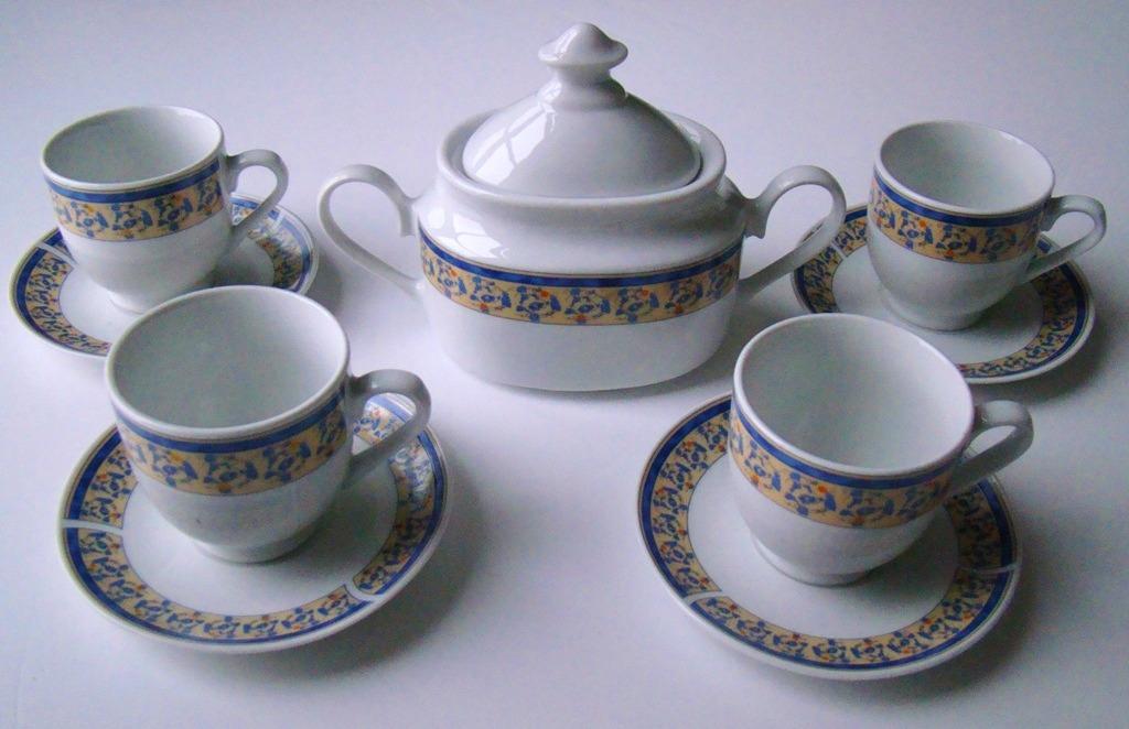 10-delig porceleinen koffieservies / theeservies  -  NIEUW, Huis en Inrichting, Keuken | Servies, Nieuw, Ophalen of Verzenden