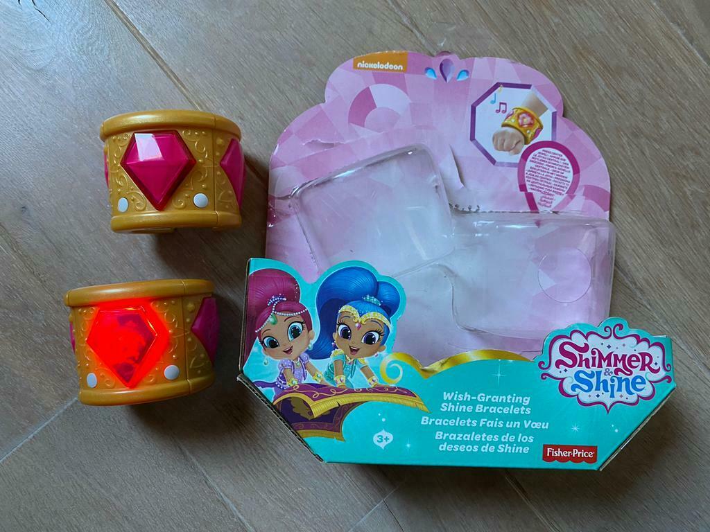 Shimmer & Shine armbanden van Fisher-Price, Kinderen en Baby's, Ophalen of Verzenden, Zo goed als nieuw, Speelset, Met licht