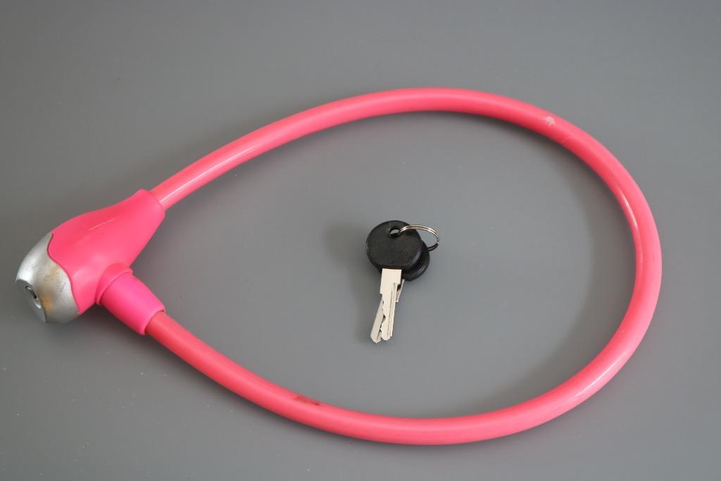 roze fietsslot, Fietsen en Brommers, Fietsaccessoires | Fietssloten, Ophalen of Verzenden, Gebruikt