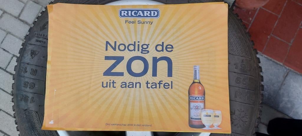 Placemat Ricard, Verzamelen, Ophalen of Verzenden