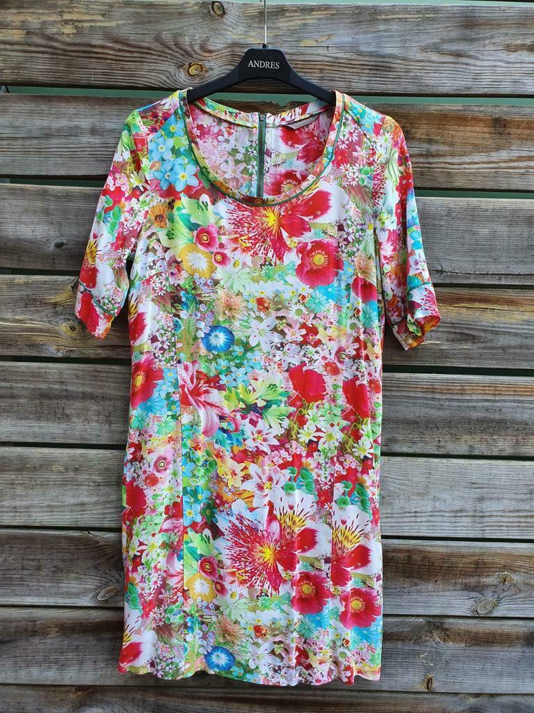 gebloemde zomerjurk korte mouw SANDWICH maat 36, Kleding | Dames, Overige kleuren, Ophalen of Verzenden, Zo goed als nieuw, Maat 36 (S)