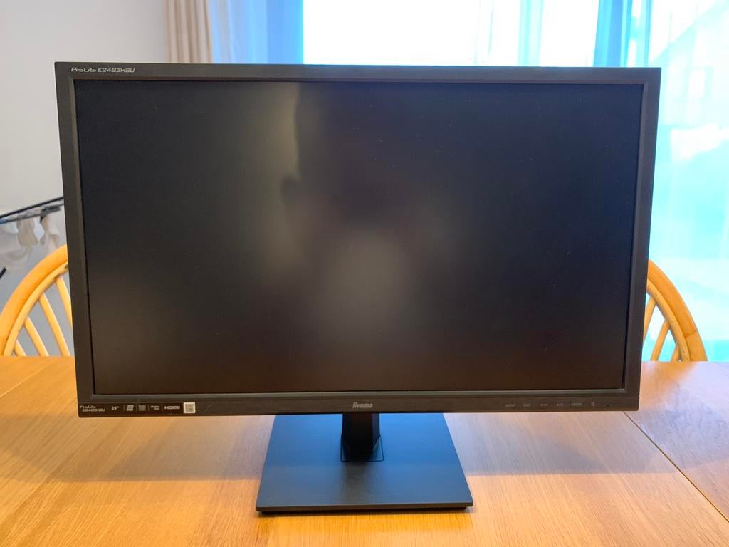 2x ecran iiyama ProLite 24pouces, Ophalen, HD, Iiyama, Ingebouwde speakers