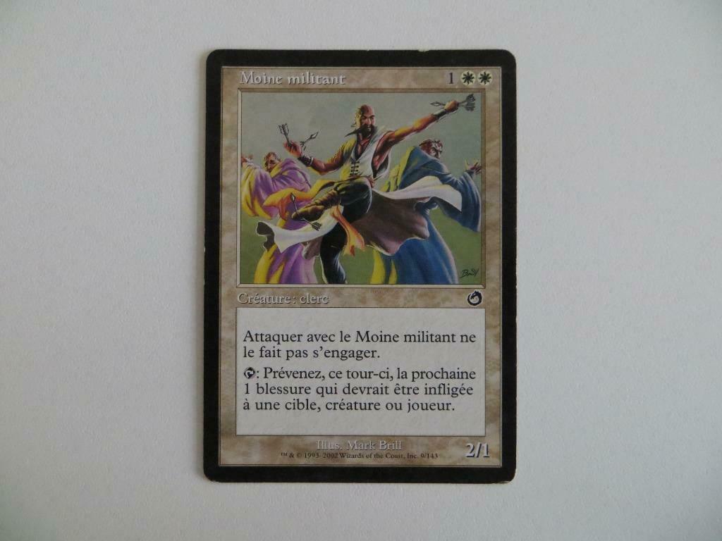 Carte Moine militant Tourment Magic L'Assemblée, Enlèvement ou Envoi, Utilisé, Cartes en vrac