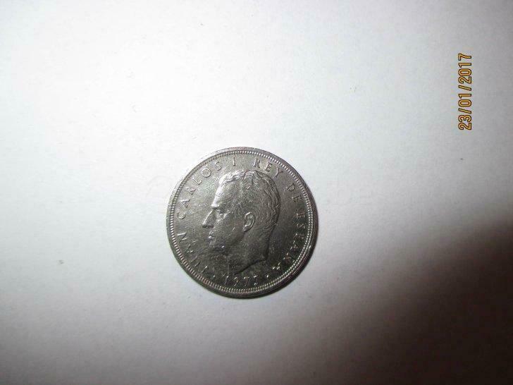 5 Pesetas Spanje 1975, Postzegels en Munten, Ophalen of Verzenden, België