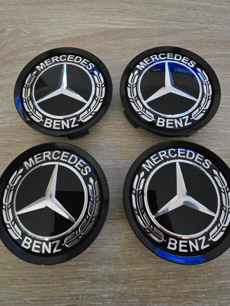 Mercedes naafdoppen wieldoppen 75 mm / 70 mm, Auto diversen, Wieldoppen, Ophalen of Verzenden, Nieuw