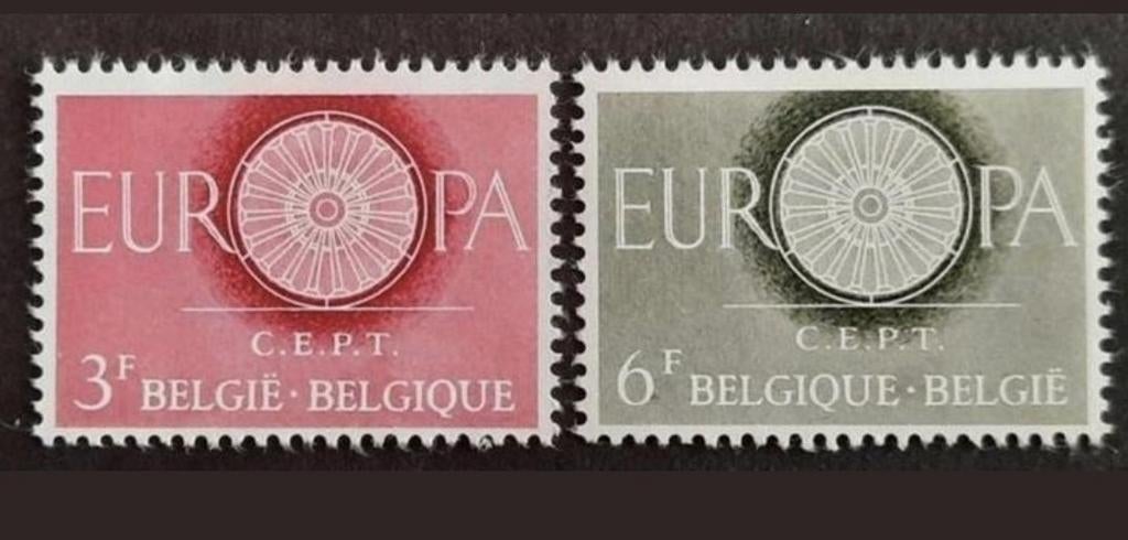 Belgique : COB 1150/51 ** Europe 1960, Sans timbre, Neuf, Enlèvement ou Envoi, Gomme originale