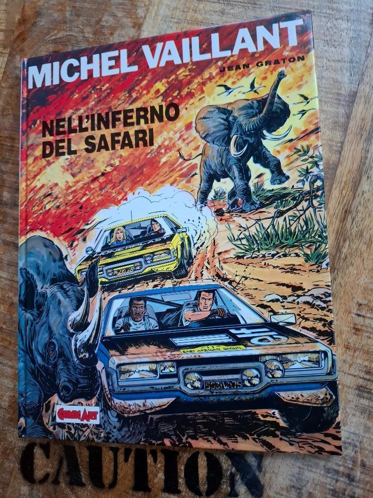 Livre BD MICHEL VAILLANT NELL'INFERNO DEL SAFARI GRATON Comi, Une BD, Enlèvement ou Envoi, Neuf, Jean Graton