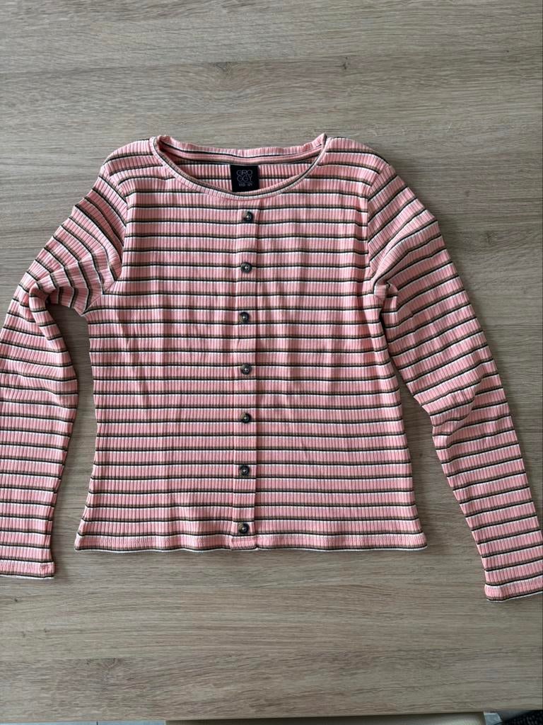 Longsleeve roze rib van JBC maat 152. Nieuw., Kinderen en Baby's, Kinderkleding | Maat 152, Meisje, Ophalen of Verzenden, Shirt of Longsleeve