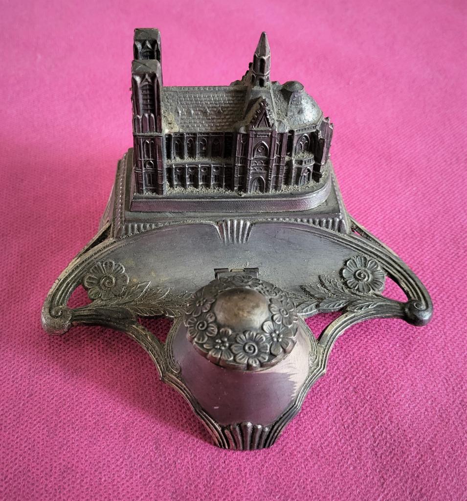 Art Nouveau inktpot, Ophalen of Verzenden