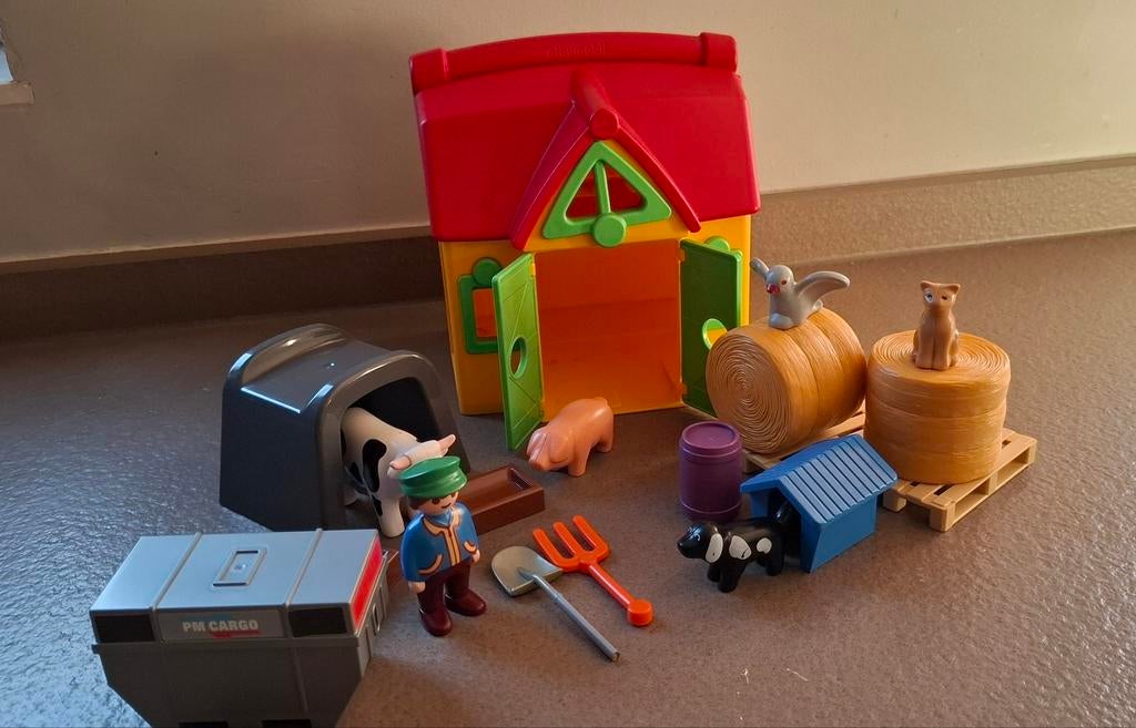 PLAYMOBIL 1.2.3 Meeneemboerderij met dieren - 6962, Enlèvement ou Envoi