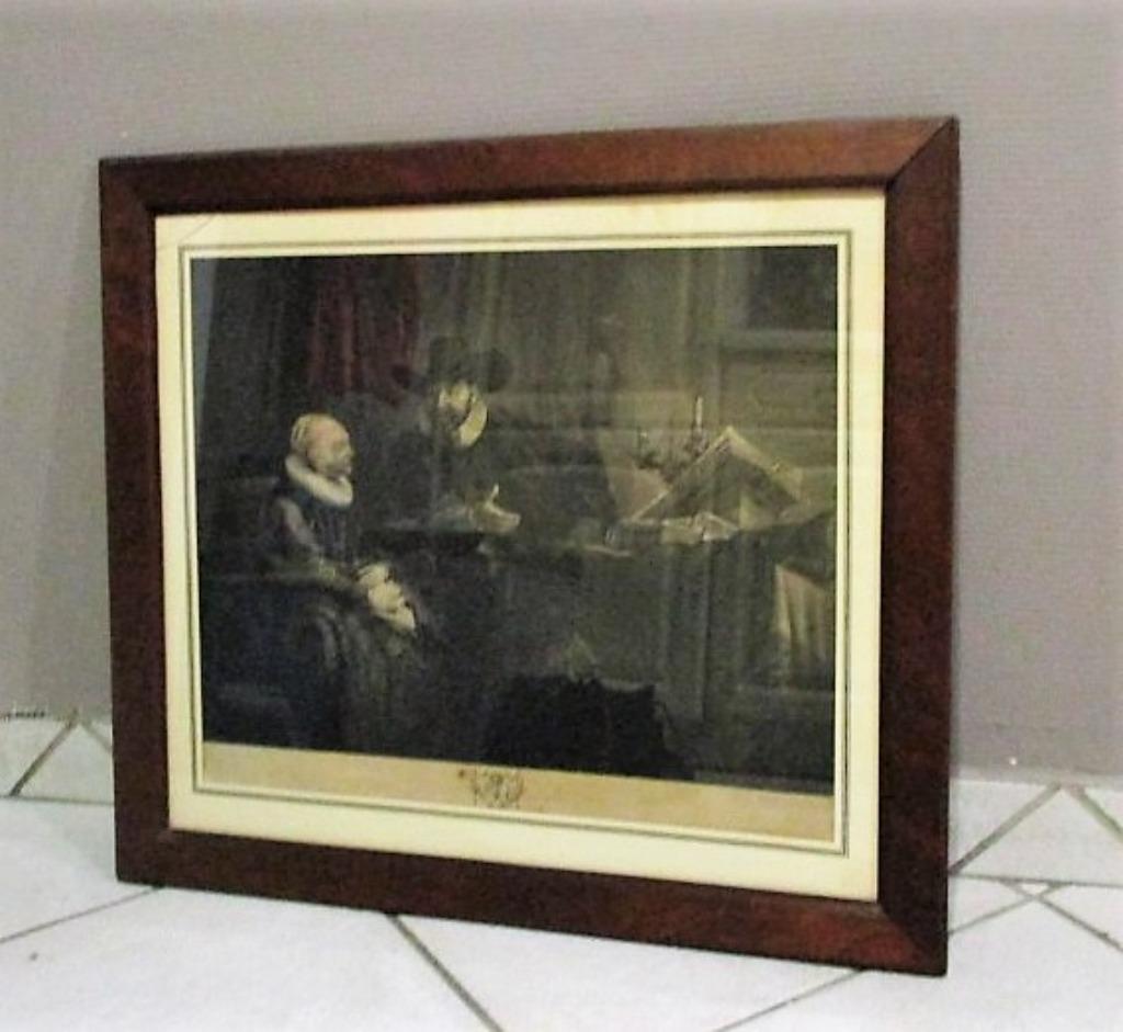 Rembrandt mezzotint van Josiah Boydell  1781 !!!, Ophalen
