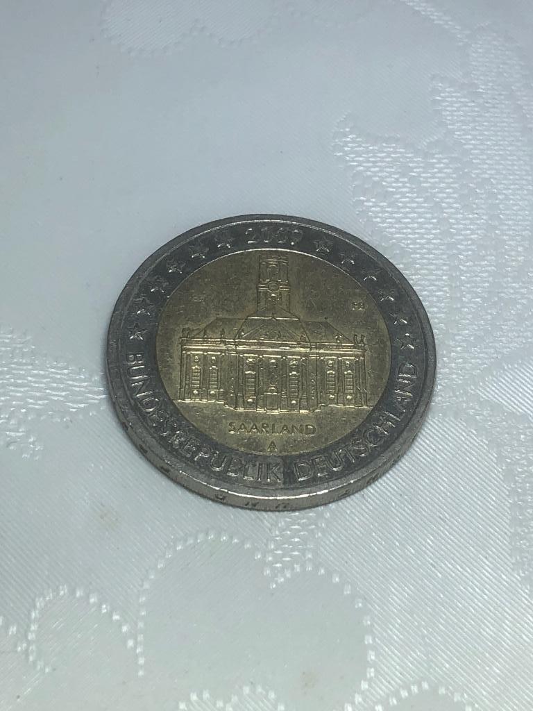 Gebruikte herdenkingsmunt van Duitsland uit 2009. Een herden, Ophalen of Verzenden, Duitsland, 2 euro, Losse munt