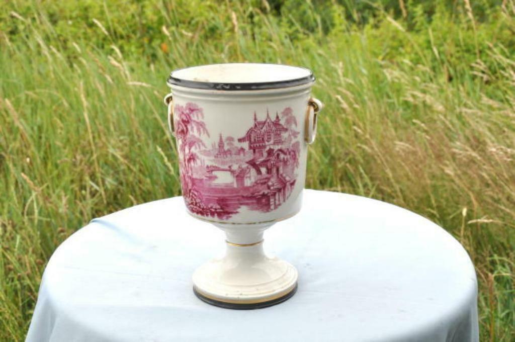 §§  cache pot sur pied porcelaine, Antiquités & Art, Enlèvement ou Envoi