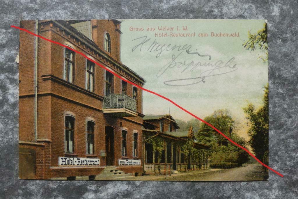 Postkaart 17/4/1909 gruss aus Welver, Duitsland, Enlèvement ou Envoi, Avant 1920, Affranchie, Allemagne