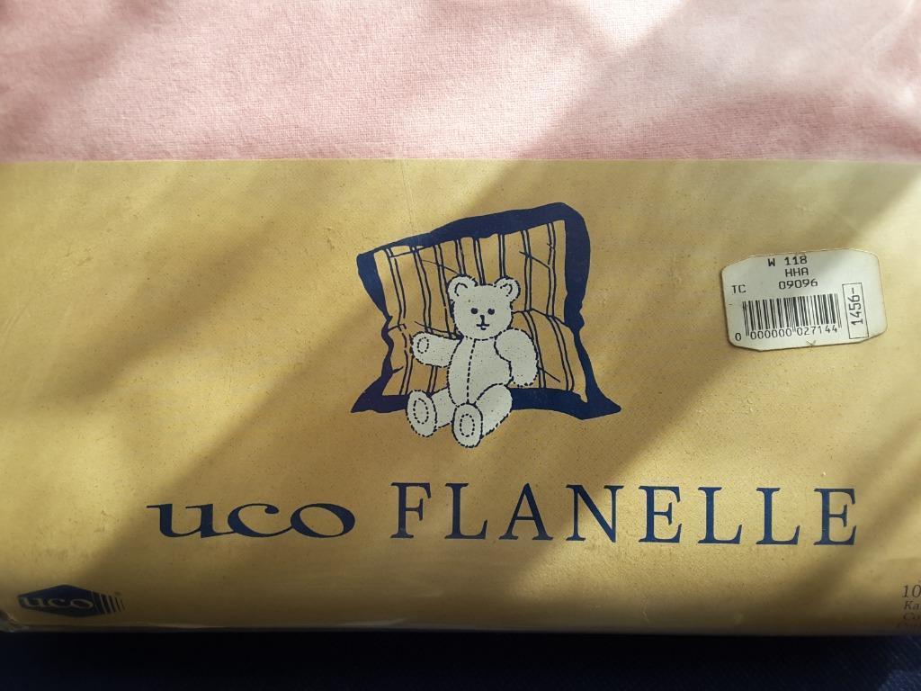 drap de flanelle rose 1 personne 180 x 290 cm 100% coton Uco, Maison & Meubles, Enlèvement ou Envoi, Neuf, Une personne, Rose