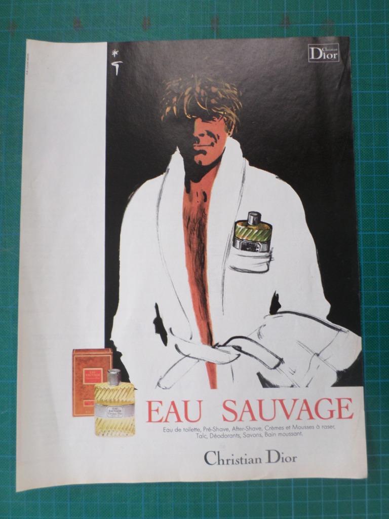Dior eau de toilette - publicité papier - 1978, Ophalen of Verzenden, Gebruikt, Overige typen