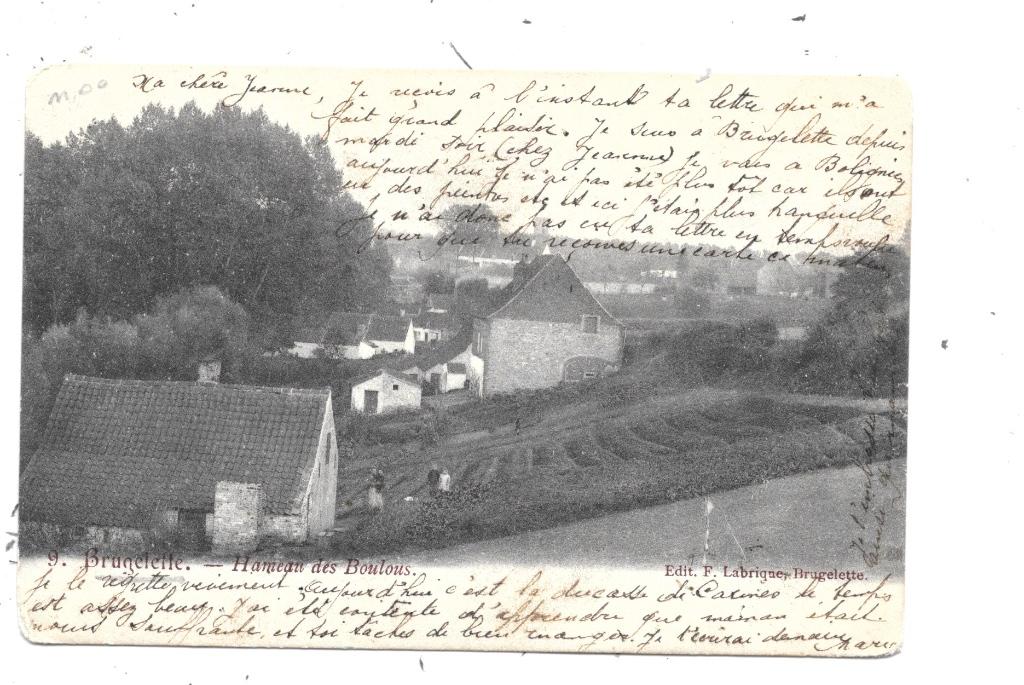 Brugelette NA30: Hameau des Boulous 1906, Envoi, Avant 1920, Affranchie, Hainaut