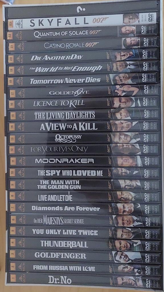 De James Bond dvd collectie - 23 films, Cd's en Dvd's, Ophalen of Verzenden, Nieuw in verpakking, Actie