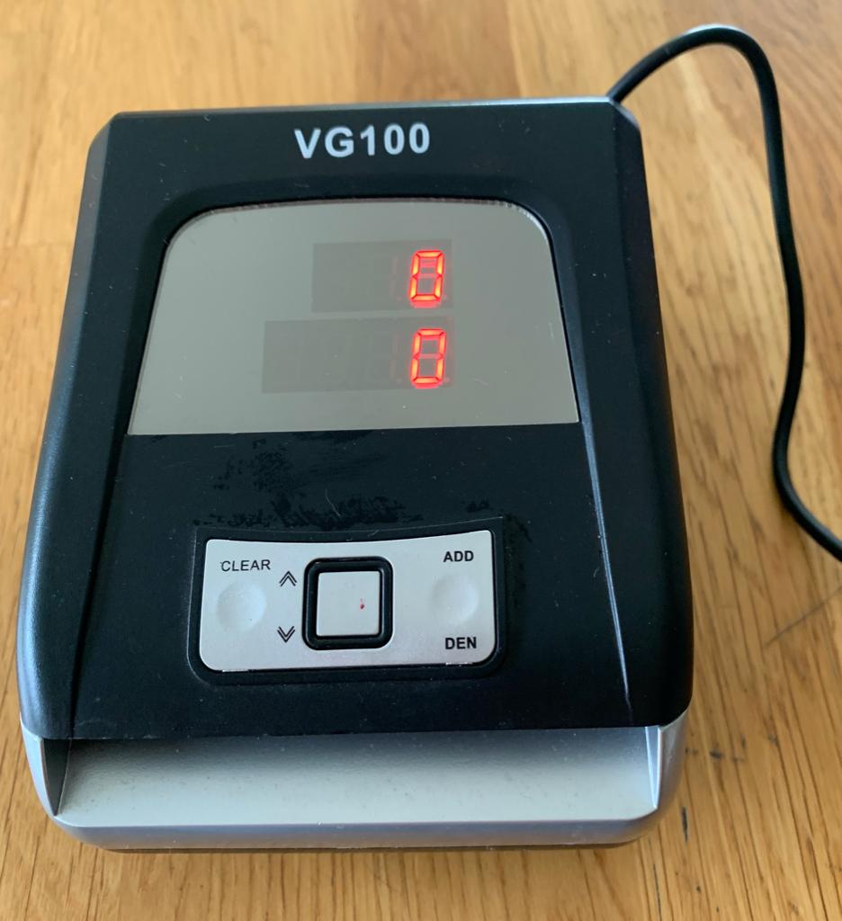 Valsgelddetector, Ophalen, Valsgelddetector