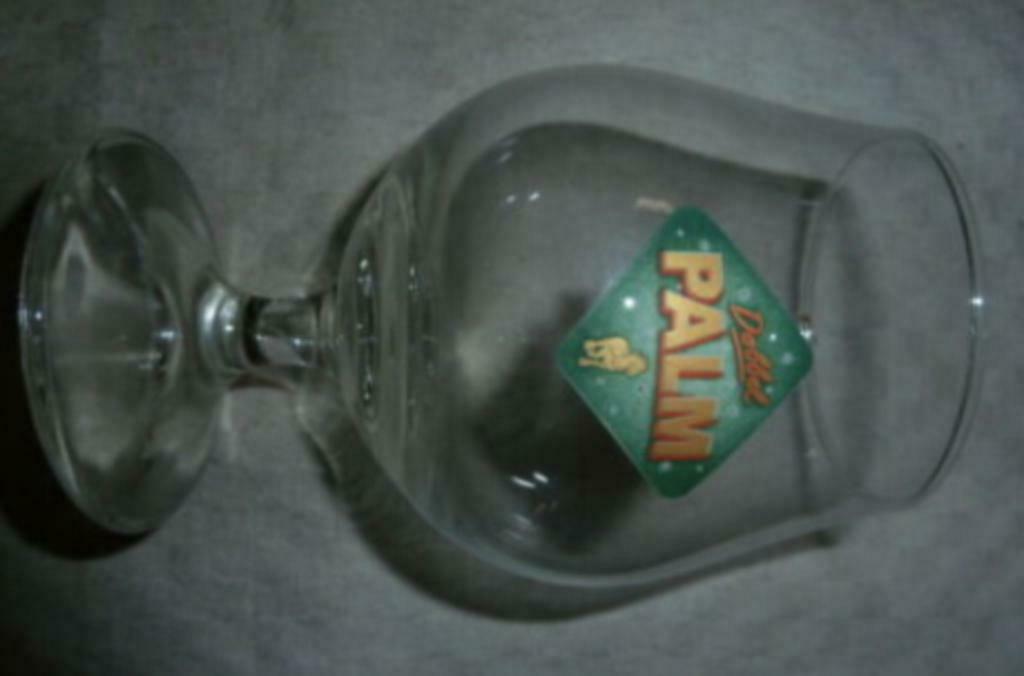 #H bier glas DOBBEL PALM Brouwerij Palm - Steenhuffel, Enlèvement ou Envoi, Utilisé, Verre à bière
