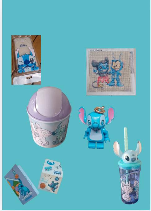 Lot de 6 articles Stitch, Enlèvement ou Envoi, Autres personnages, Neuf, Statue ou Figurine