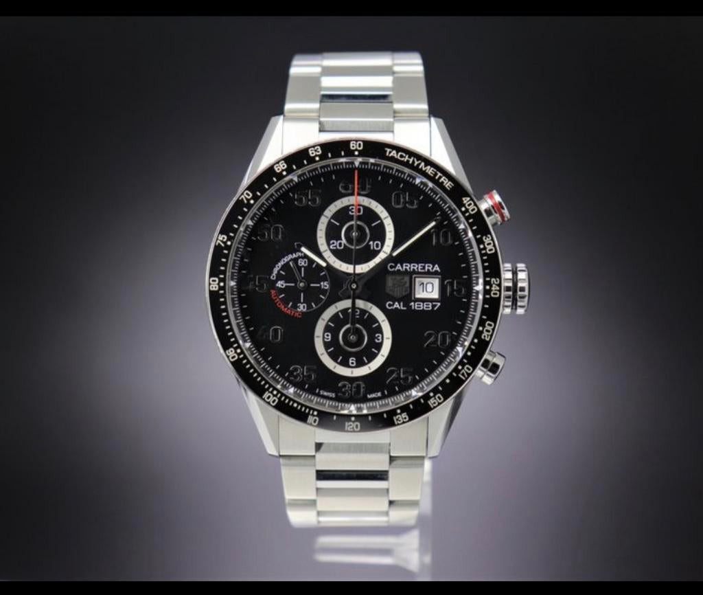 TAG Heuer Automatique Carrera 1887, Handtassen en Accessoires, Horloges | Heren, Zo goed als nieuw, Polshorloge, TAG Heuer, Staal