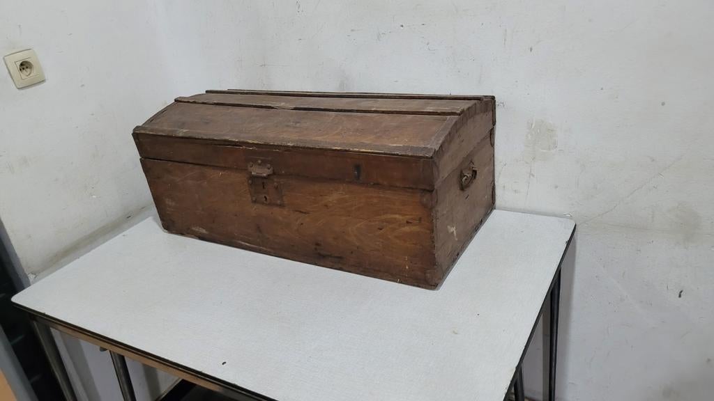 ancien coffre en bois malm dimensions 110x50cm