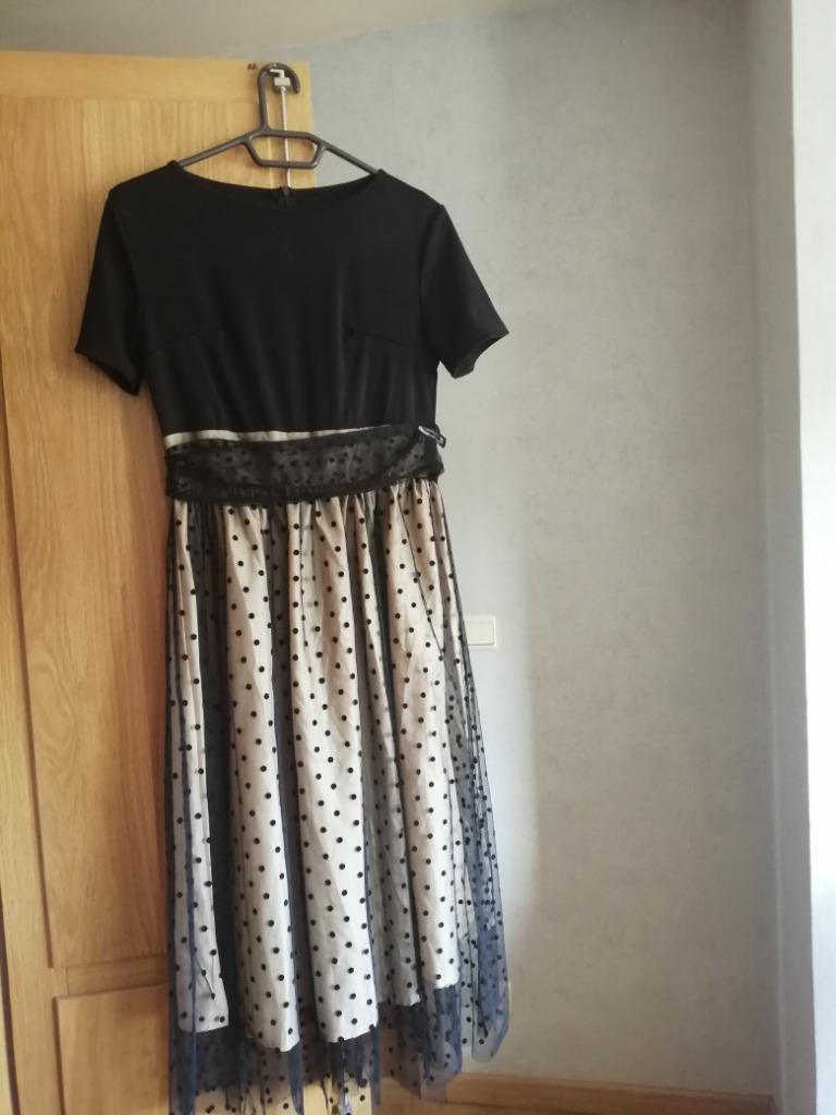 Damesjurk S met ronde hals, korte mouwen en rits, Kleding | Dames, Ophalen of Verzenden, Nieuw