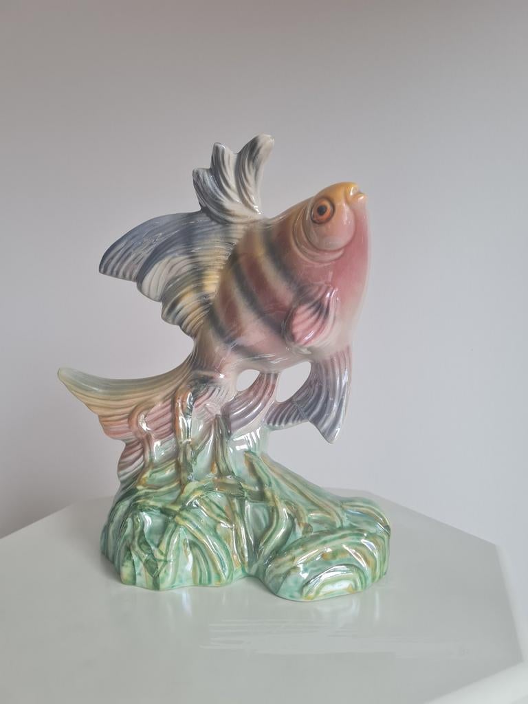 Vintage Henri Bequet sculptuur / vis / UNIEK, Ophalen of Verzenden
