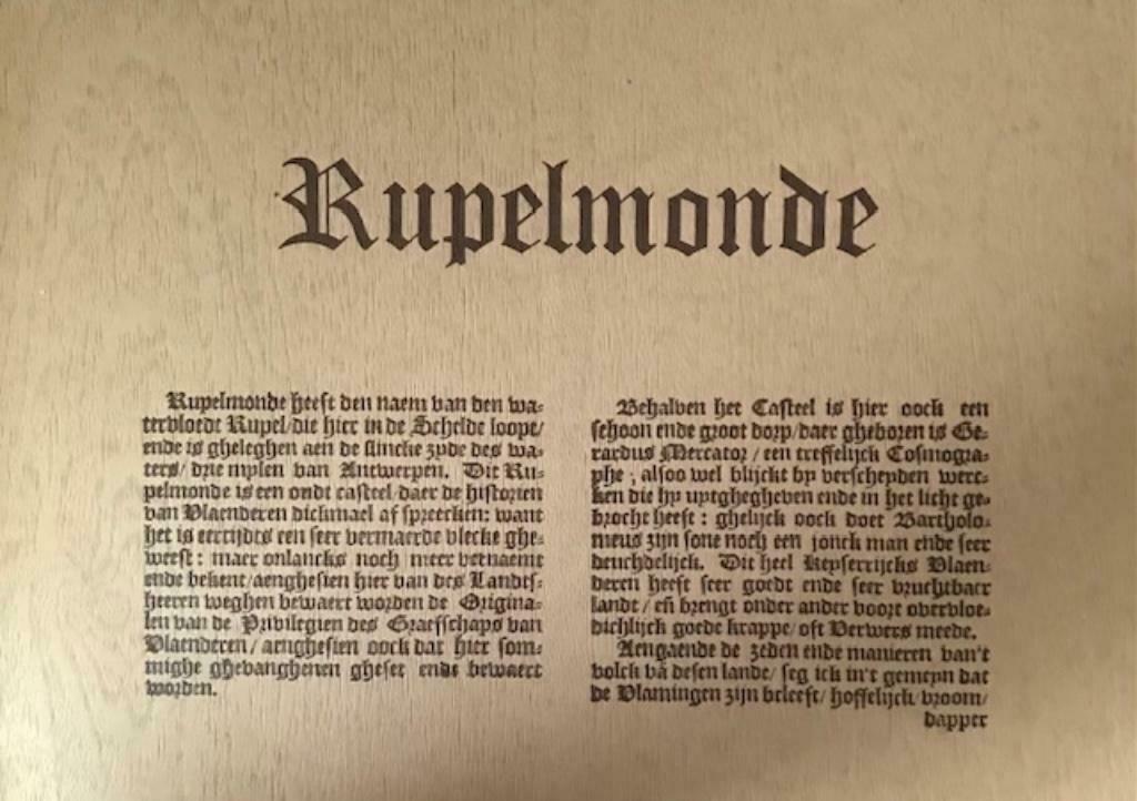 Rupelmonde, Alfons Claes, Ophalen